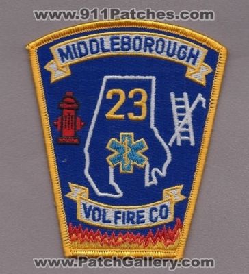 Middleborough Volunteer Fire Company 23 (Maryland)
Thanks to Paul Howard for this scan.
Keywords: vol. co.