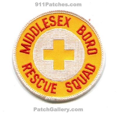 Middlesex Boro Rescue Squad EMS Patch (New Jersey)
Scan By: PatchGallery.com
In Memory of Bernie Shaffer
Keywords: ambulance