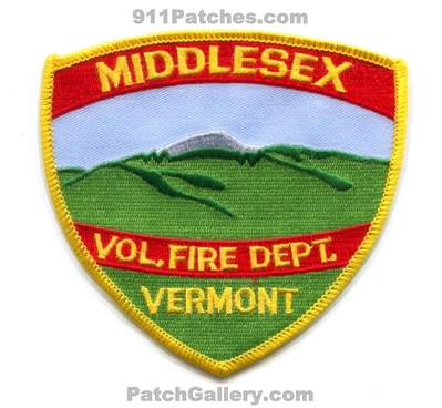 Middlesex Volunteer Fire Department Patch (Vermont)
Scan By: PatchGallery.com
Keywords: vol. dept.