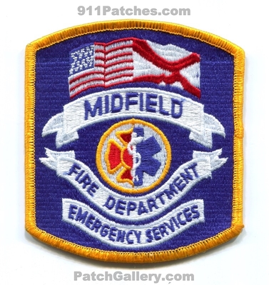Midfield Fire Department Emergency Medical Services EMS Patch (Alabama)
Scan By: PatchGallery.com
Keywords: dept. ambulance