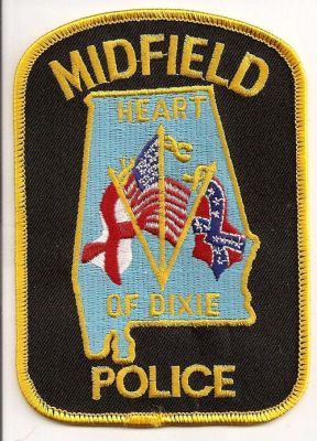 Midfield Police
Thanks to EmblemAndPatchSales.com for this scan.
Keywords: alabama