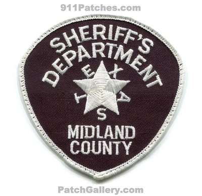 Midland County Sheriffs Department Patch (Texas)
Scan By: PatchGallery.com
Keywords: co. dept.