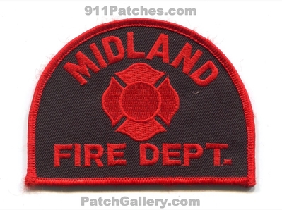 Midland Fire Department Patch (Michigan)
Scan By: PatchGallery.com
Keywords: dept.