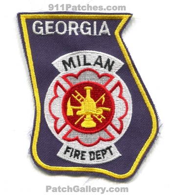 Milan Fire Department Patch (Georgia) (State Shape)
Scan By: PatchGallery.com
Keywords: dept.