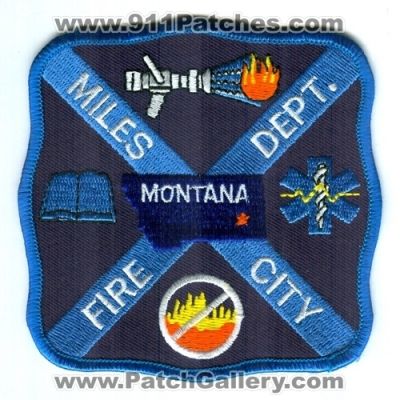 Miles City Fire Department (Montana)
Scan By: PatchGallery.com
Keywords: dept.