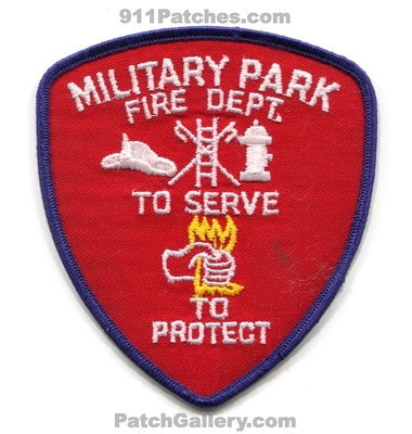 Military Park Fire Department Patch (Florida)
Scan By: PatchGallery.com
Keywords: dept. to serve to protect