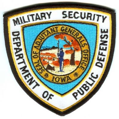Military Security Department of Public Defense (Iowa)
Scan By: PatchGallery.com
Keywords: police adjutant general office