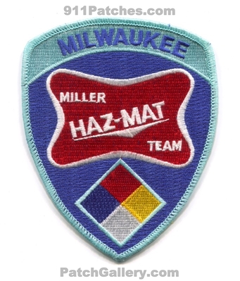 Miller Brewing Company Milwaukee HazMat Team Beer Patch (Wisconsin)
Scan By: PatchGallery.com
Keywords: co. haz-mat hazardous materials ert fire ems
