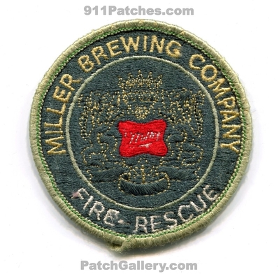 Miller Brewing Company Fire Rescue Department Patch (Texas)
Scan By: PatchGallery.com
Keywords: co. beer plant dept.