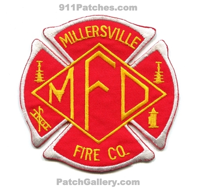 Millersville Fire Company Patch (Pennsylvania)
Scan By: PatchGallery.com
Keywords: co. department dept. mfd