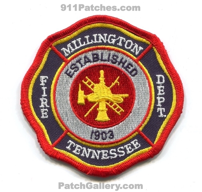 Millington Fire Department Patch (Tennessee)
Scan By: PatchGallery.com
Keywords: dept. established 1903