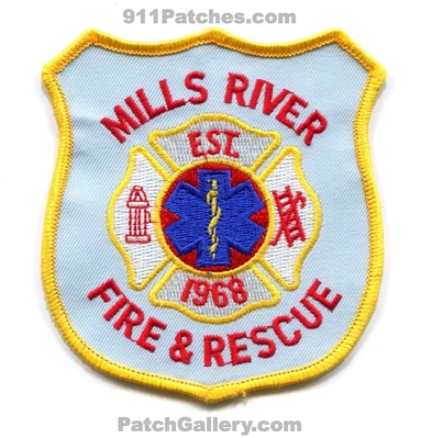 Mills River Fire Rescue Department EMS Patch (North Carolina)
Scan By: PatchGallery.com
Keywords: & and dept. est. 1968