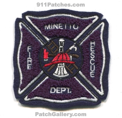 Minetto Fire Rescue Department Patch (New York)
Scan By: PatchGallery.com
Keywords: dept.
