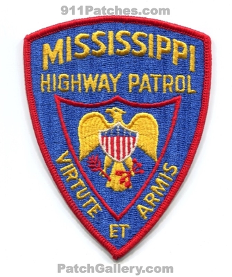 Mississippi Highway Patrol Patch (Mississippi)
Scan By: PatchGallery.com
Keywords: state virtue et armis
