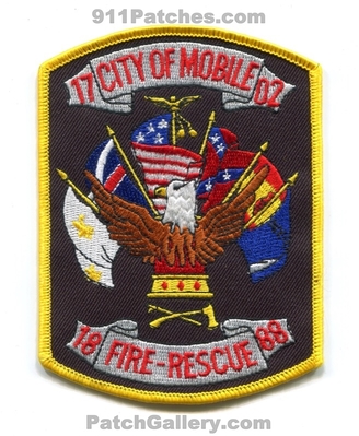 Mobile Fire Rescue Department Patch (Alabama)
Scan By: PatchGallery.com
Keywords: city of dept. 1702 1888