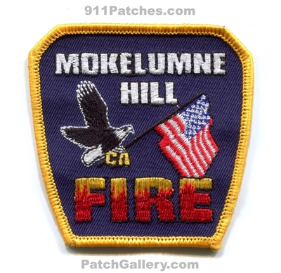 Mokelumne Hill Fire Department Patch (California)
Scan By: PatchGallery.com
Keywords: dept.