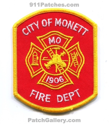 Monett Fire Department Patch (Missouri)
Scan By: PatchGallery.com
Keywords: city of dept. 1906