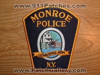 Monroe Police Department (New York)
Picture By: PatchGallery.com
Keywords: dept. n.y.