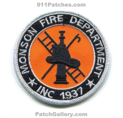 Monson Fire Department Patch (Maine)
Scan By: PatchGallery.com
Keywords: dept. inc. 1937