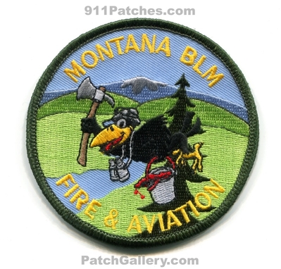 Montana Bureau of Land Management BLM Fire and Aviation Patch (Montana)
Scan By: PatchGallery.com
Keywords: & helicopter plane forest wildfire wildland bird