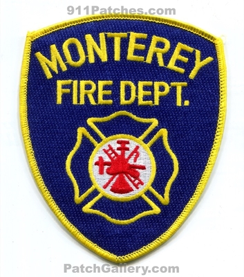 Monterey Fire Department Patch (California)
Scan By: PatchGallery.com
Keywords: dept.