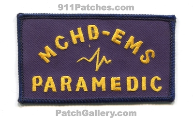 Montgomery County Hospital District Emergency Medical Services EMS Paramedic Patch (Texas)
Scan By: PatchGallery.com
Keywords: co. mchd-ems ambulance