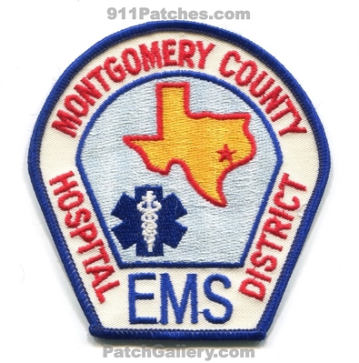 Montgomery County Hospital District Emergency Medical Services EMS Patch (Texas)
Scan By: PatchGallery.com
Keywords: co. ambulance emt paramedic