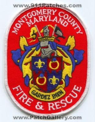 Montgomery County Fire and Rescue Department (Maryland)
Scan By: PatchGallery.com
Keywords: co. & dept.