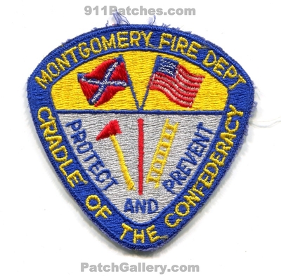 Montgomery Fire Department Patch (Alabama)
Scan By: PatchGallery.com
Keywords: dept. cardle of the confederacy protect and prevent