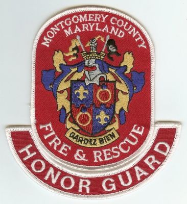 Montgomery County Fire & Rescue Honor Guard
Thanks to PaulsFirePatches.com for this scan.
Keywords: maryland