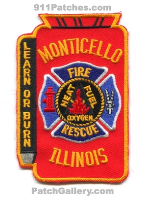 Monticello Fire Rescue Department Patch (Illinois)
Scan By: PatchGallery.com
