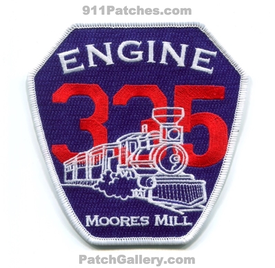 Moores Mill Fire Department Engine 335 Patch (Alabama)
Scan By: PatchGallery.com
[b]Patch Made By: 911Patches.com[/b]
Keywords: dept. company co. station train