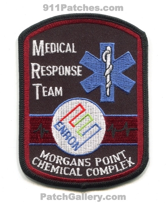 Morgans Point Chemical Complex Enron Medical Response Team Patch (Texas)
Scan By: PatchGallery.com
Keywords: mrt ems ert