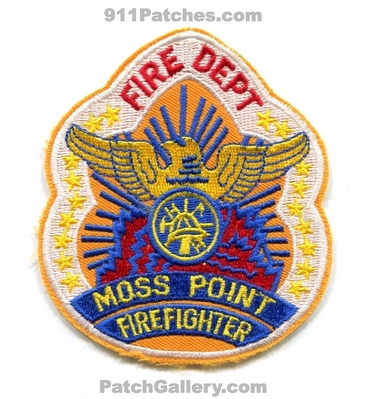 Moss Point Fire Department Firefighter Patch (Mississippi)
Scan By: PatchGallery.com
Keywords: dept. ff
