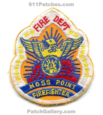Moss Point Fire Department Firefighter Patch (Mississippi)
Scan By: PatchGallery.com
Keywords: dept. ff