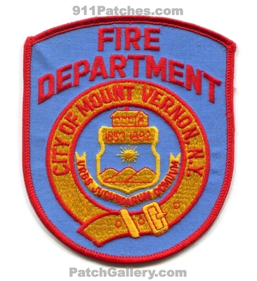 Mount Vernon Fire Department Patch (New York)
Scan By: PatchGallery.com
Keywords: city of mt. dept.