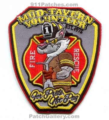 Mud Tavern Volunteer Fire Rescue Department Patch (Alabama)
Scan By: PatchGallery.com
Keywords: vol. dept. for pride not pay est. 1975