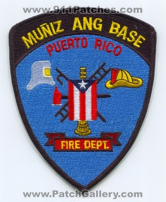 Muniz Air National Guard ANG Base Fire Department Military Patch (Puerto Rico)
Scan By: PatchGallery.com
Keywords: a.n.g. dept.