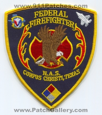 Naval Air Station NAS Corpus Christi Federal Firefighter USN Navy Military Patch (Texas)
Scan By: PatchGallery.com
Keywords: N.A.S. Crash Fire Rescue CFR C.F.R. Fire Department Dept. ARFF A.R.F.F. Aircraft Airport Rescue Firefighter Firefighting