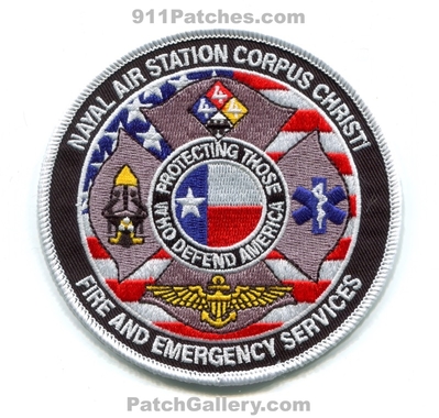 Naval Air Station NAS Corpus Christi Fire and Emergency Services USN Navy Military Patch (Texas)
Scan By: PatchGallery.com
Keywords: n.a.s. & es protecting those who defend America