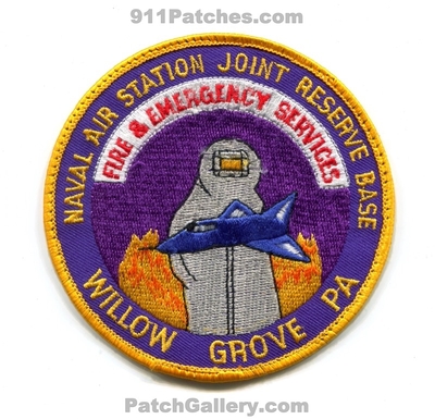 Naval Air Station NAS Joint Reserve Base JRB Willow Grove Fire and Emergency Services USN Navy Military Patch (Pennsylvania)
Scan By: PatchGallery.com
Keywords: & es crash rescue cfr aircraft airport firefighter firefighting arff