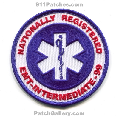 Nationally Registered Emergency Medical Technician NREMT Intermediate 99 EMS Patch (No State Affiliation)
Scan By: PatchGallery.com
Keywords: n.r.e.m.t.i. nremti ambulance services