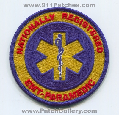 Nationally Registered Emergency Medical Technician NREMT Paramedic EMS Patch (No State Affiliation)
Scan By: PatchGallery.com
Keywords: nremtp n.r.e.m.t.p. ambulance services