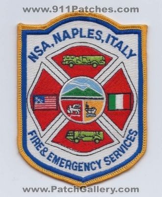 Naval Support Activity Naples Fire and Emergency Services (Italy)
Thanks to Paul Howard for this scan.
Keywords: nsa &
