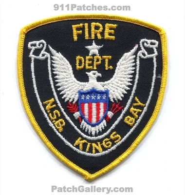 Naval Submarine Base NSB Kings Bay Fire Department USN Navy Military Patch (Georgia)
Scan By: PatchGallery.com
Keywords: n.s.b. dept.