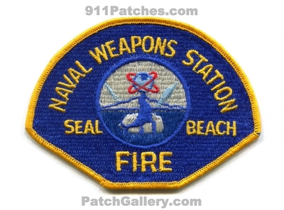 Naval Weapons Station NWS Seal Beach Fire Department USN Navy Military Patch (California)
Scan By: PatchGallery.com
Keywords: dept.
