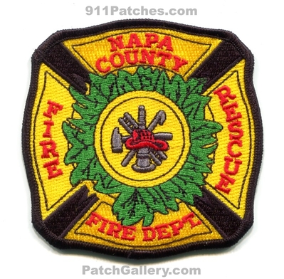 Napa County Fire Rescue Department Patch (California)
Scan By: PatchGallery.com
Keywords: co. dept.