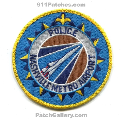 Nashville Metropolitan Airport Police Department Patch (Tennessee)
Scan By: PatchGallery.com
Keywords: dept. international