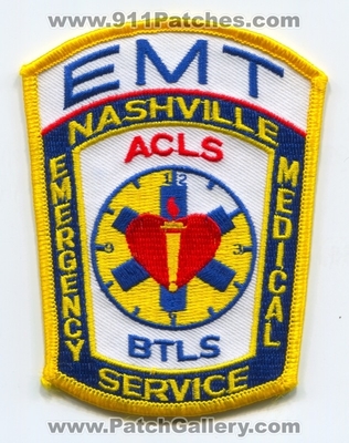 Nashville Emergency Medical Services EMS EMT Patch (Tennessee)
Scan By: PatchGallery.com
Keywords: e.m.s. acls btls ambulance