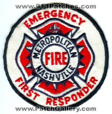 Nashville Metropolitan Fire Department Emergency First Responder (Tennessee)
Scan By: PatchGallery.com
Keywords: dept. ems